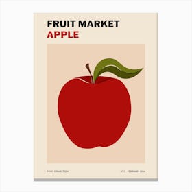 Fruit Market No. 7 Apple Canvas Print