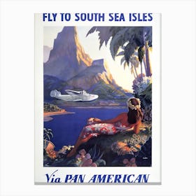 Fly To South Sea Islands Canvas Print