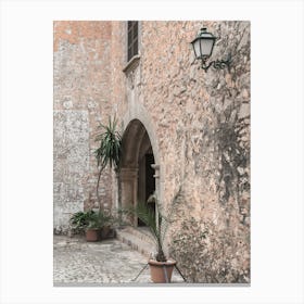 Courtyard Of An Old Building Canvas Print