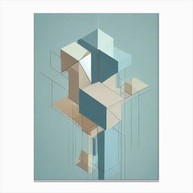 Abstract Cubes Canvas Print