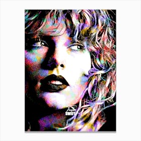 Taylor Swift Colorful Stampe su tela