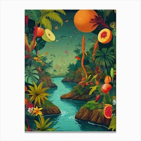 Tropical Jungle Canvas Print