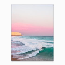 Meelup Beach, Australia Pink Photography 2 Canvas Print