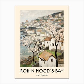 Robin Hood S Bay (North Yorkshire) Painting 3 Travel Poster Canvas Print