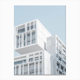 Minimal Apartment Building, Madrid Canvas Print