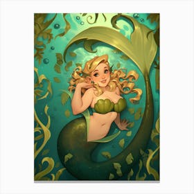 Seaweed Mermaid Canvas Print