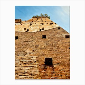 Lucca Guinigi Tower and Its Rooftop Trees. The Guinigi Tower, a historic landmark in Lucca, Italy, stands out for its unique rooftop garden featuring tall oak trees. Built in the 14th century, the red-brick structure embodies medieval architecture and offers panoramic views of the city for visitors who climb to the top. 3 Canvas Print