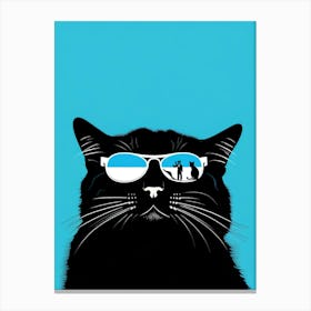 Cat In Sunglasses 2 Canvas Print