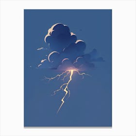 Lightning Cloud Canvas Print