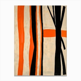 Orange And Black Canvas Print