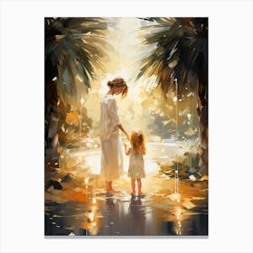 Mother And Daughter Canvas Print