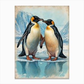 King Penguins Canvas Print