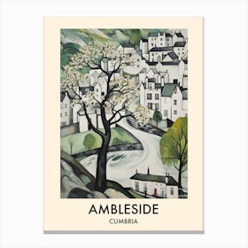 Ambleside (Cumbria) Painting 3 Travel Poster Canvas Print