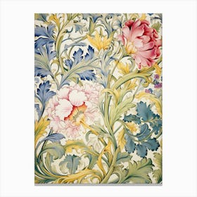 William Morris Floral Wallpaper 5 Canvas Print