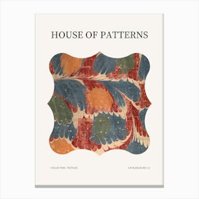 Textile Pattern Poster 12 Canvas Print