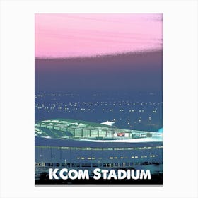 KCom Stadium, Hull, Stadium, Football, Art, Soccer, Wall Print, Art Print Canvas Print