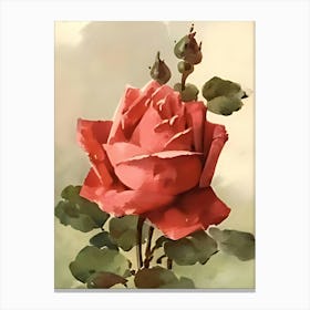 Red Rose 1 Canvas Print
