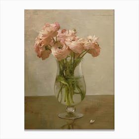 Pink Anemones Canvas Print