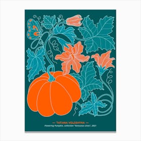 Flowering Pumpkin Canvas Print