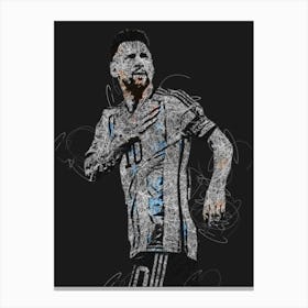 Lionel Messi 16 Canvas Print