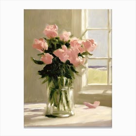 Pink Roses Canvas Print