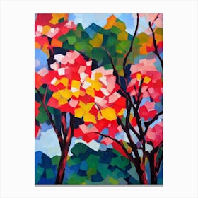 Southern Magnolia Tree Cubist 2 Canvas Print