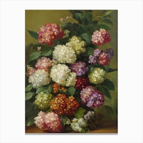 Hydrangea Painting 3 Flower Canvas Print