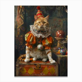 Clown Cat 1 Canvas Print