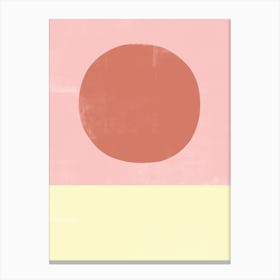 Abstract Screenprint Sun 2 Canvas Print