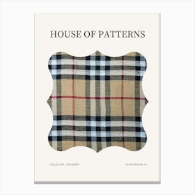 Checkered Pattern Poster 14 Canvas Print