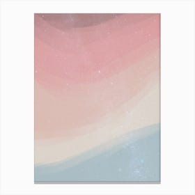 Minimal art abstract watercolor painting of the dusk and day sky Canvas Print