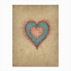 Heart Of Love 15 Canvas Print
