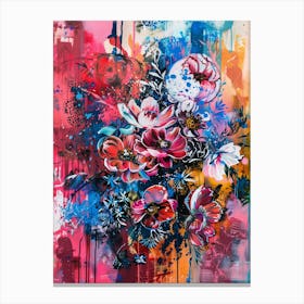 Abstract Floral Painting 3 Canvas Print