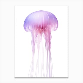 Mauve Stinger Jellyfish Simple 3 Canvas Print