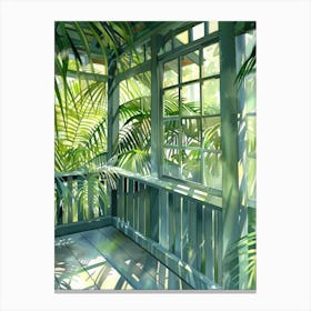 Tropical Porch Canvas Print