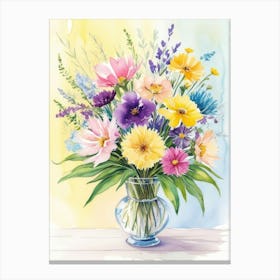 Bouquet Of Flowers Canvas Print