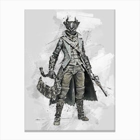 Bloodborne Hunter Canvas Print