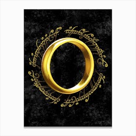 The One Ring LOTR Canvas Print