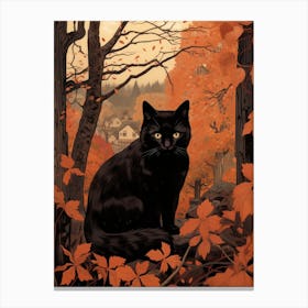 Autumn Cat 2 Canvas Print