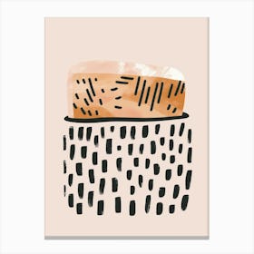 Bread Illustration Canvas Print