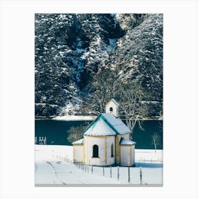 Achensee Austria In Winter Canvas Print