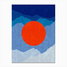 Geometric sunset 3 1 Canvas Print