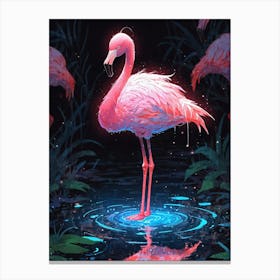 Pink Flamingos 3 Canvas Print