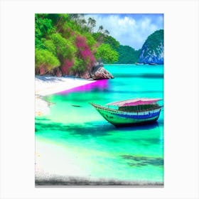 Ko Lipe Thailand Soft Colours Tropical Destination Canvas Print