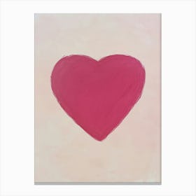 Pink Heart Aesthetic Apartment Canvas Print