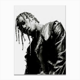 Travis Scott Painted Canvas Print