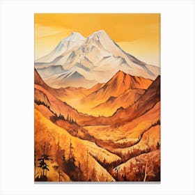 Mount Mckinley Denali Usa 1 Mountain Painting Canvas Print