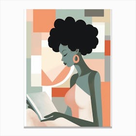 Reading Afternoon Illustration 3 Canvas Print