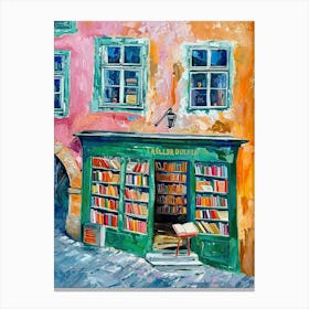 Salzburg Book Nook Bookshop 4 Canvas Print