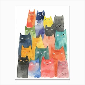 Group Of Cats Canvas Print